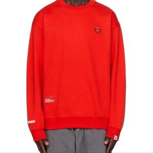 Aape by Bape Red Crewneck Medium